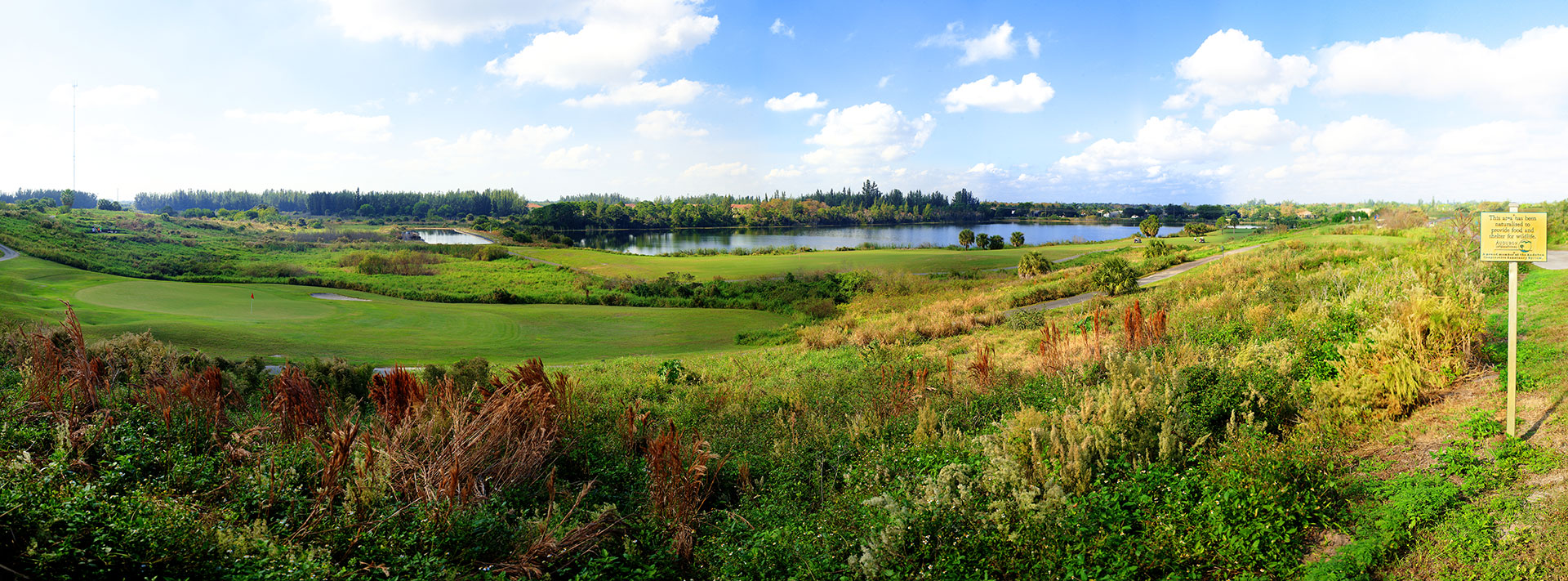 park ridge golf course with lake
