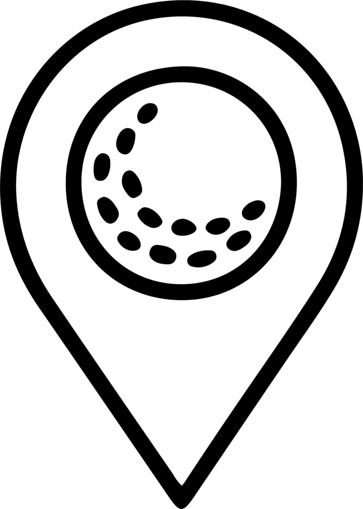 golf ball location icon