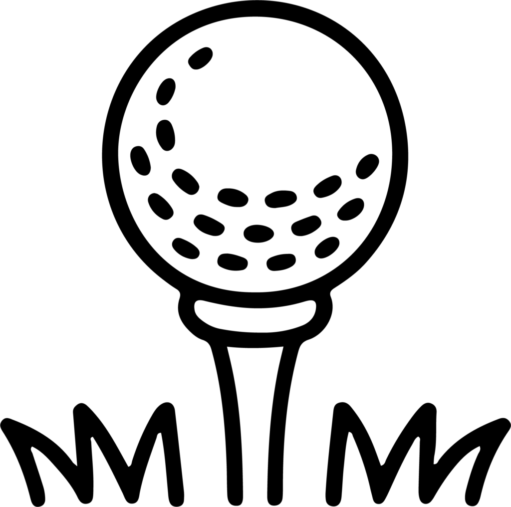 golf ball on grass icon
